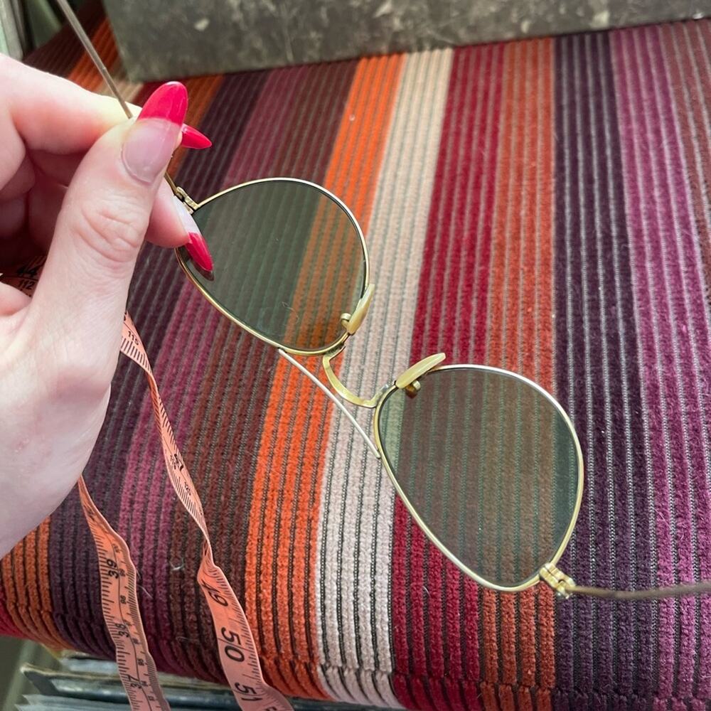 50s-60s Vintage Cat Eye Glasses w Gold Frames - Picture 6 of 9